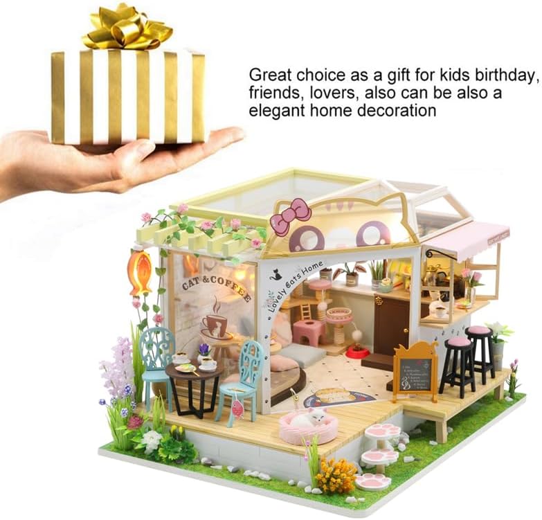 Cat Cafe Garden Cafe – Miniature DIY Kit