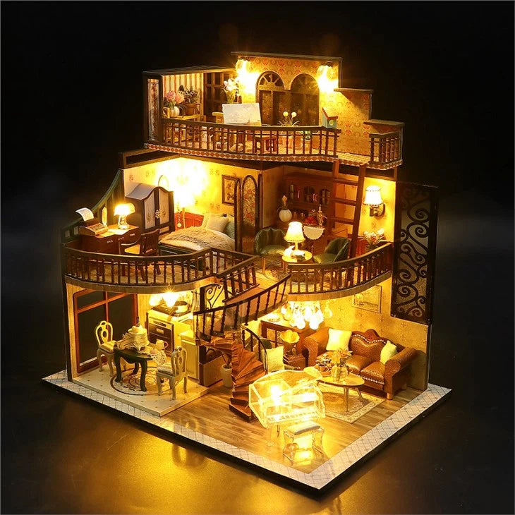 Dollhouse Kit with Furniture