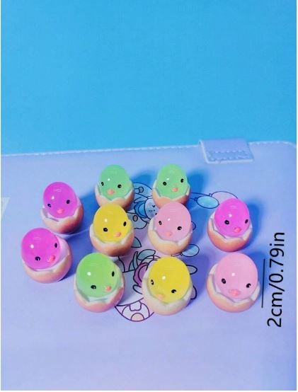 Mini Luminous Chick Figurines – Glow-in-the-Dark 20 Pcs