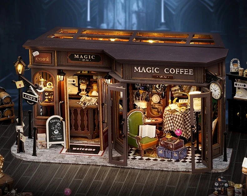 Vintage Magic Coffee Shop DIY Miniature House Kite