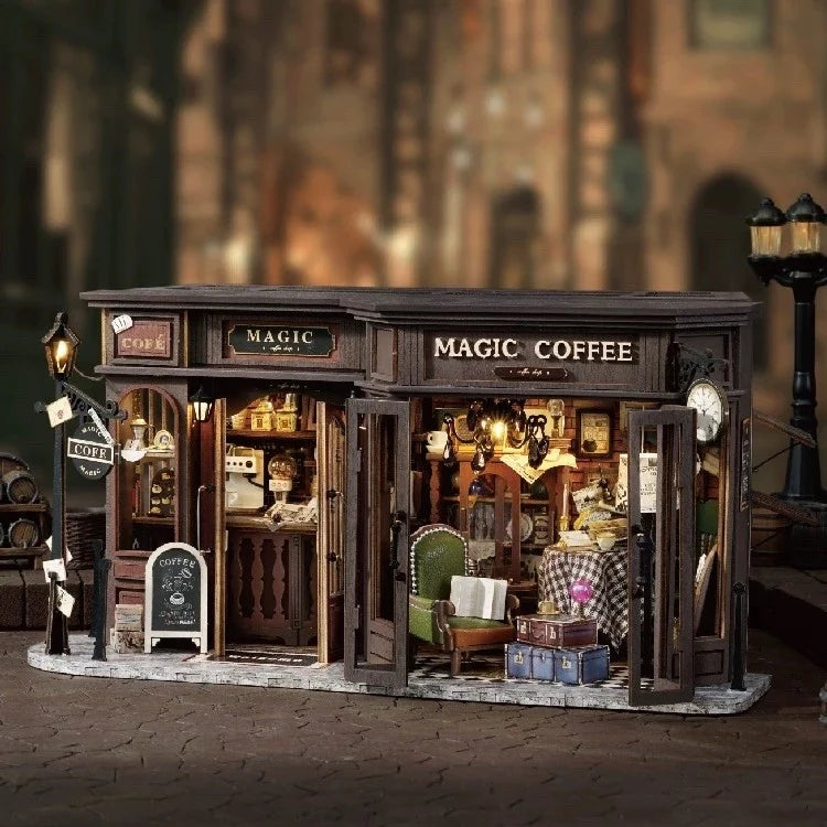 Vintage Magic Coffee Shop DIY Miniature House Kite