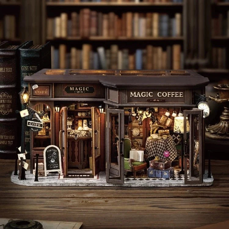 Vintage Magic Coffee Shop DIY Miniature House Kite