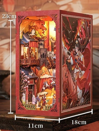 Mulan‘s Words DIY Book Nook Kit | 3D Wooden Puzzle Bookend