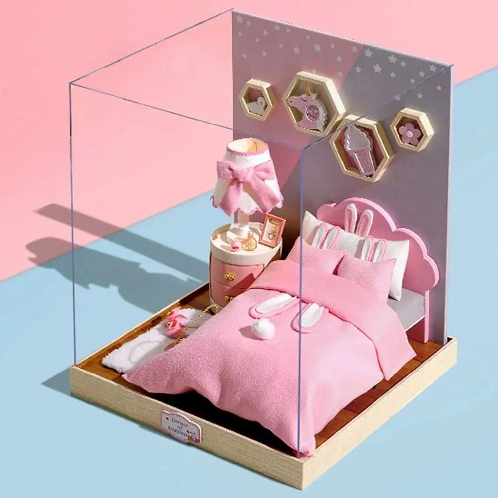 DIY 3D Puzzle – Miniature Bedroom Model