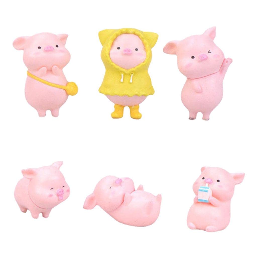 Pig Figurines Miniature Toys Set