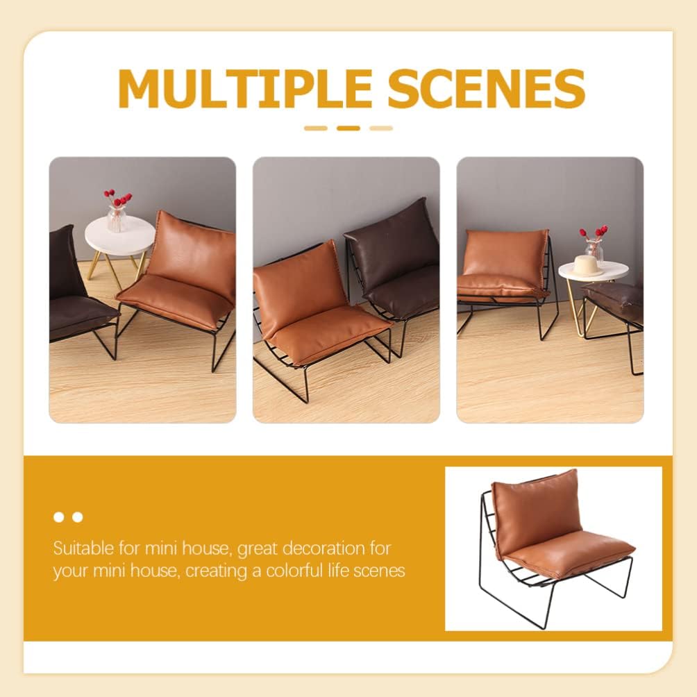 Dollhouse Sofa Chair – 1:6/1:12 Scale Furniture Accessory