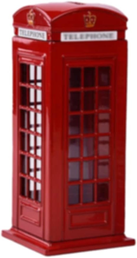 British Red Telephone Booth Piggy Bank!