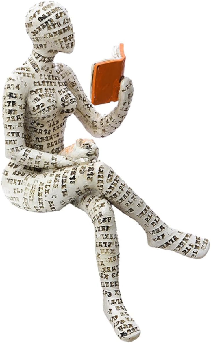 Resin Reading Woman Figurine